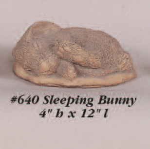 Sleeping Bunny Cast Stone Outdoor Asian Collection Statues Tuscan 