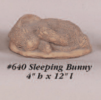 Thumbnail for Sleeping Bunny Cast Stone Outdoor Asian Collection Statues Tuscan 