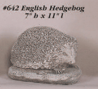 Thumbnail for English Hedgehog Cast Stone Outdoor Asian Collection Statues Tuscan 