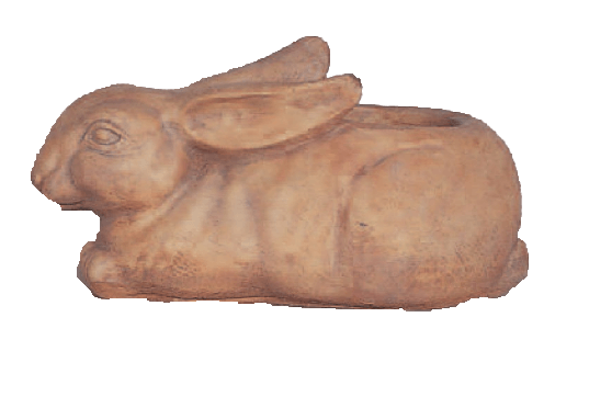 Rabbit Planter Cast Stone Outdoor Asian Collection Statues Tuscan 