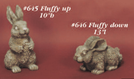 Fluffy Up and Down Cast Stone Outdoor Asian Collection Statues Tuscan 