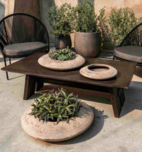 Thumbnail for Campania International Luna Bowl Planter - Antico Terra Cotta - S/3 Urn/Planter Campania International Large 
