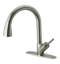 Thumbnail for Latoscana Single Handle Pull-Down Spray Kitchen In Brushed Nickel Kitchen Faucet Latoscana 