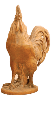 Thumbnail for Rooster Cast Stone Outdoor Asian Collection Statues Tuscan 