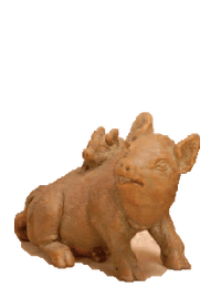 Thumbnail for Pig and Piglet Cast Stone Outdoor Asian Collection Statues Tuscan 
