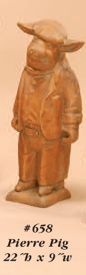Pierre Pig Cast Stone Outdoor Asian Collection Statues Tuscan 