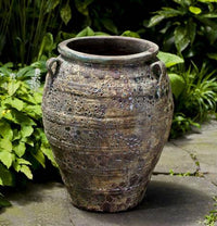 Thumbnail for Campania International Glazed Terra cotta Tavira Jar Urn/Planter Campania International 