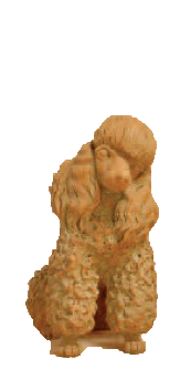 Poodle Cast Stone Outdoor Asian Collection Statues Tuscan 