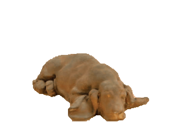 Resting Puppy Cast Stone Outdoor Asian Collection Statues Tuscan 