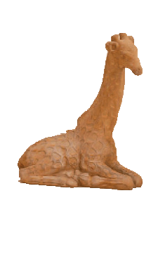 Baby Giraffe Cast Stone Outdoor Asian Collection Statues Tuscan 