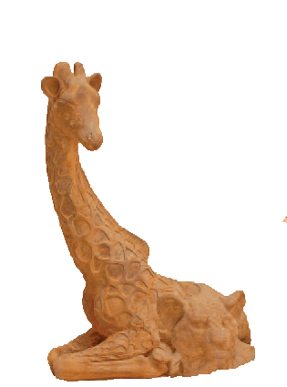 Giraffe Cast Stone Outdoor Asian Collection Statues Tuscan 