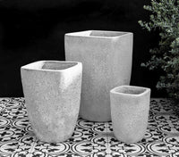 Thumbnail for Campania International Teo Planter - White Coral - (S/3) Urn/Planter Campania International 