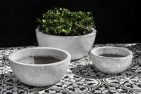 Thumbnail for Campania International Mira Bowl Planter-White Coral (S/3) Urn/Planter Campania International 
