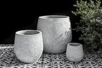 Thumbnail for Campania International Glazed Pottery Baleares Planter - S/3 Urn/Planter Campania International White 