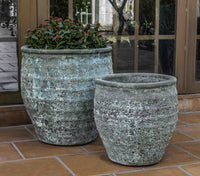 Thumbnail for Campania International Knossos Planter - S/2 Urn/Planter Campania International Verdigris 