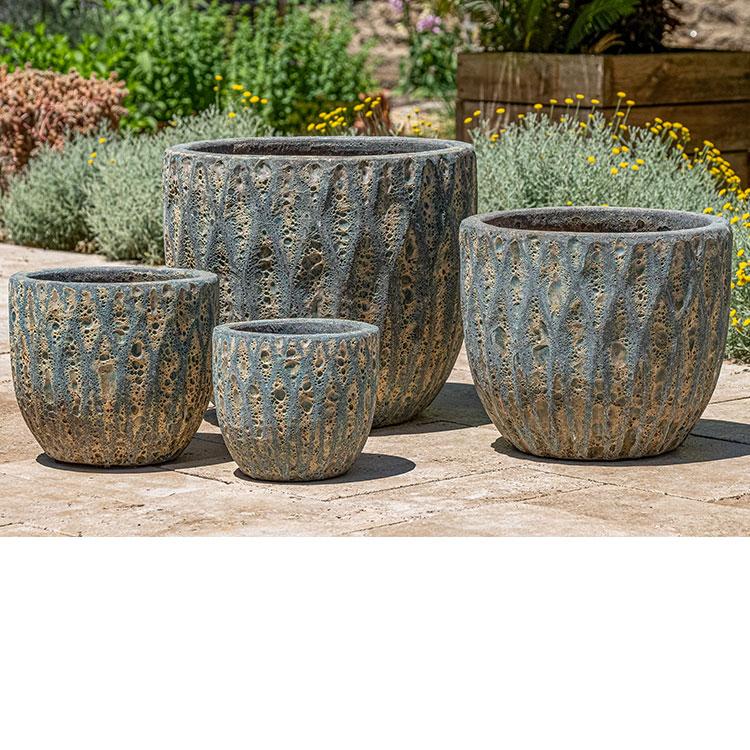 Campania International Navigli Planter Urn/Planter Campania International Aqua Blue Coral 