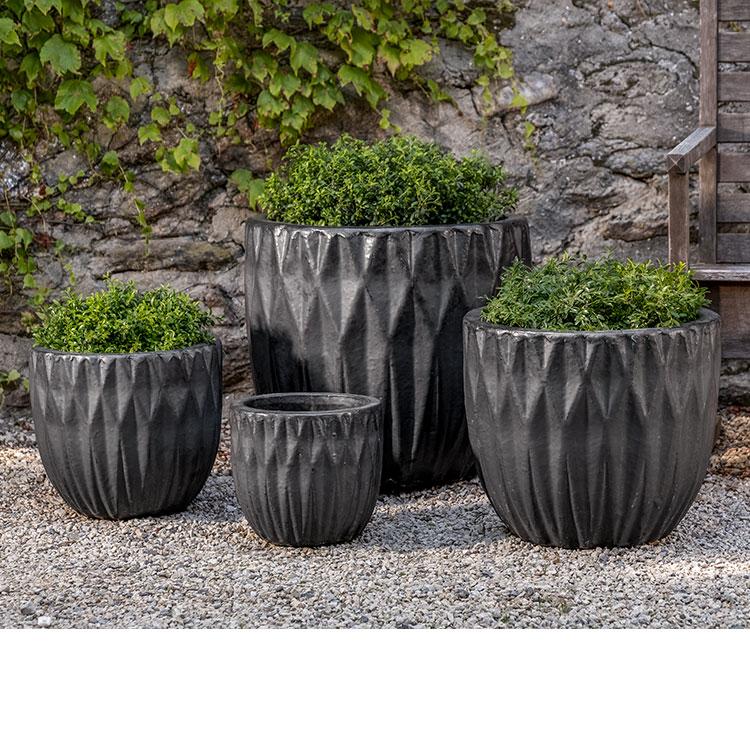 Campania International Navigli Planter Urn/Planter Campania International Graphite 