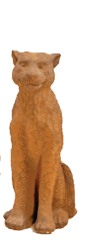 Thumbnail for Leopard Cast Stone Outdoor Asian Collection Statues Tuscan 