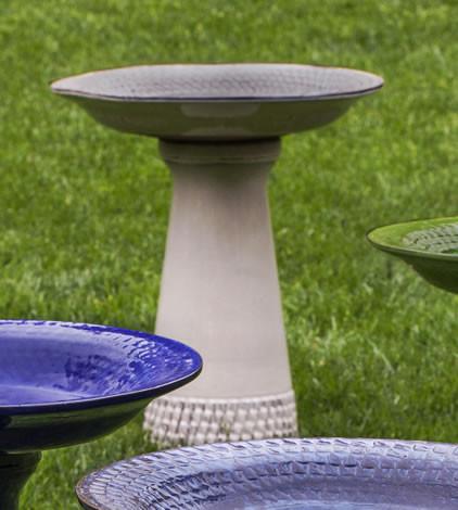 Tattersall Ceramic Terra Cotta Outdoor Garden Birdbath BirdBath Campania International 