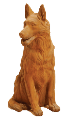 Thumbnail for Sheep Dog Cast Stone Outdoor Asian Collection Statues Tuscan 
