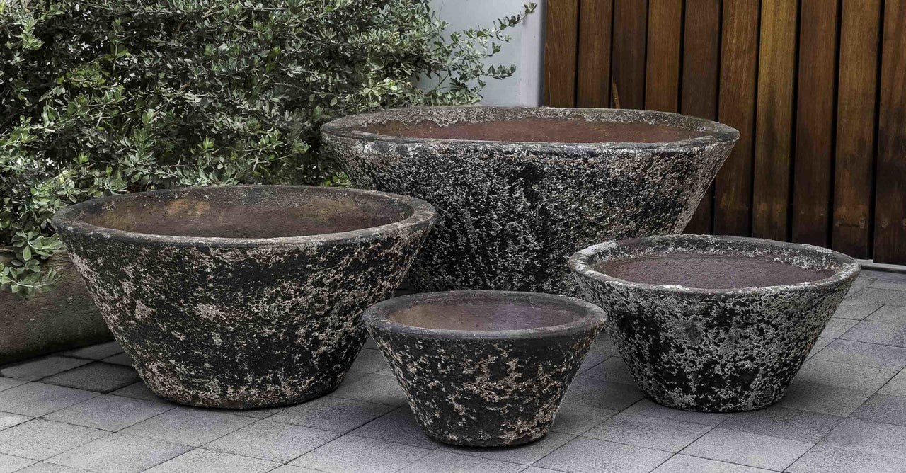 Campania International Glazed Pottery Brasilia Planter-Aegean (S/4) Urn/Planter Campania International 
