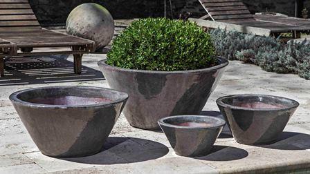 Campania International Glazed Terra cotta Brasilia Planter Urn/Planter Campania International 