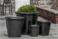 Thumbnail for Campania International Glazed Terra cotta Saravah Planter Urn/Planter Campania International 