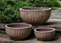 Thumbnail for Campania International Terra cotta Antique Lattice Basket Urn/Planter Campania International 