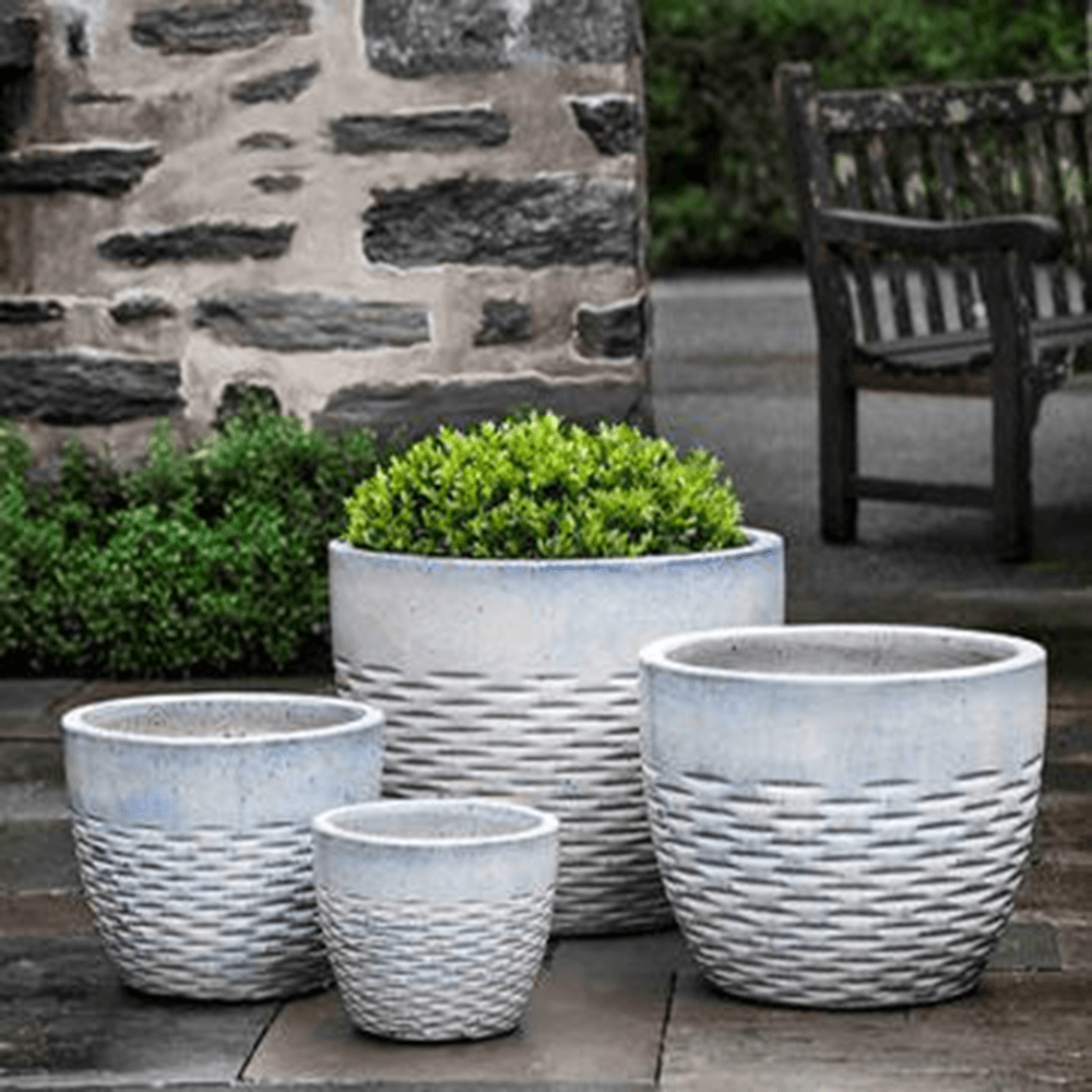 Campania International Glazed Terra cotta Hyphen Planter Urn/Planter Campania International 