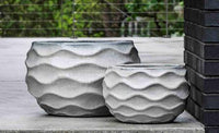 Thumbnail for Campania International Glazed Terra cotta Low Rumba Planter Urn/Planter Campania International 