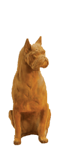 Thumbnail for Boxer Sitting Cast Stone Outdoor Asian Collection Statues Tuscan 