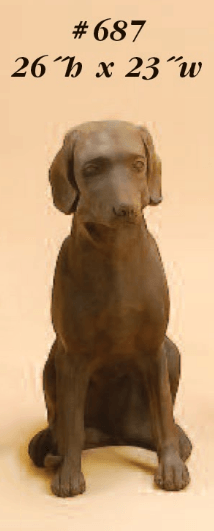 Dog Cast Stone Outdoor Asian Collection Statues Tuscan 