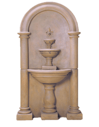Thumbnail for Montecito Wall Cast Stone Outdoor Fountain Fountain Tuscan 