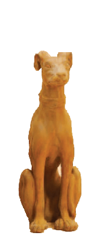 Greyhound Small Cast Stone Outdoor Asian Collection Statues Tuscan 