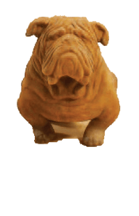 Thumbnail for Bull Dog Puppy Cast Stone Outdoor Asian Collection Statues Tuscan 