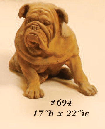 Shar Pei Cast Stone Outdoor Asian Collection Statues Tuscan 