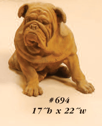 Thumbnail for Shar Pei Cast Stone Outdoor Asian Collection Statues Tuscan 