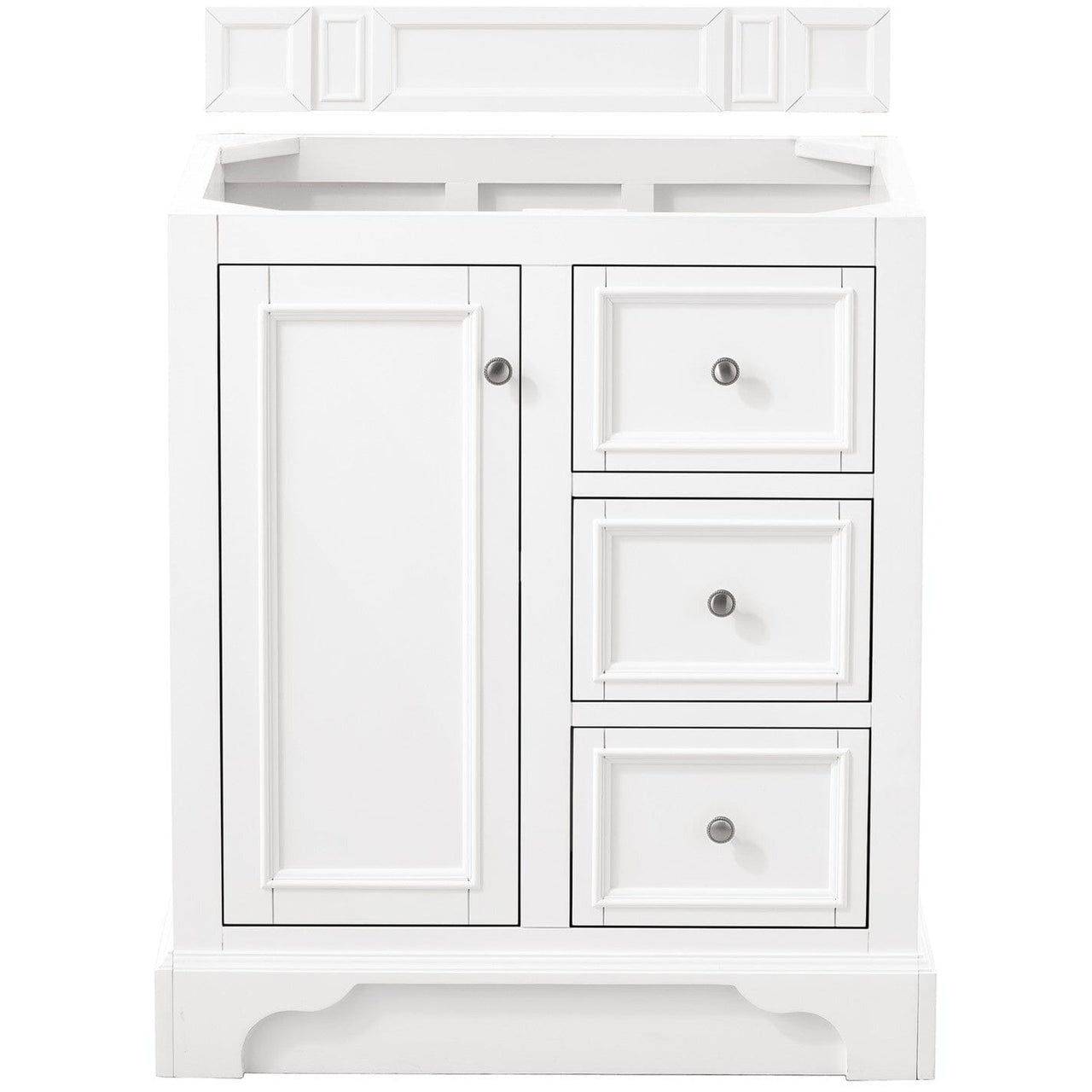 James Martin De Soto 30" Single Vanity Vanity James Martin Bright White Cabinet Only 