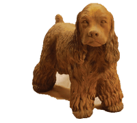Thumbnail for Cocker Spaniel Standing Cast Stone Outdoor Asian Collection Statues Tuscan 