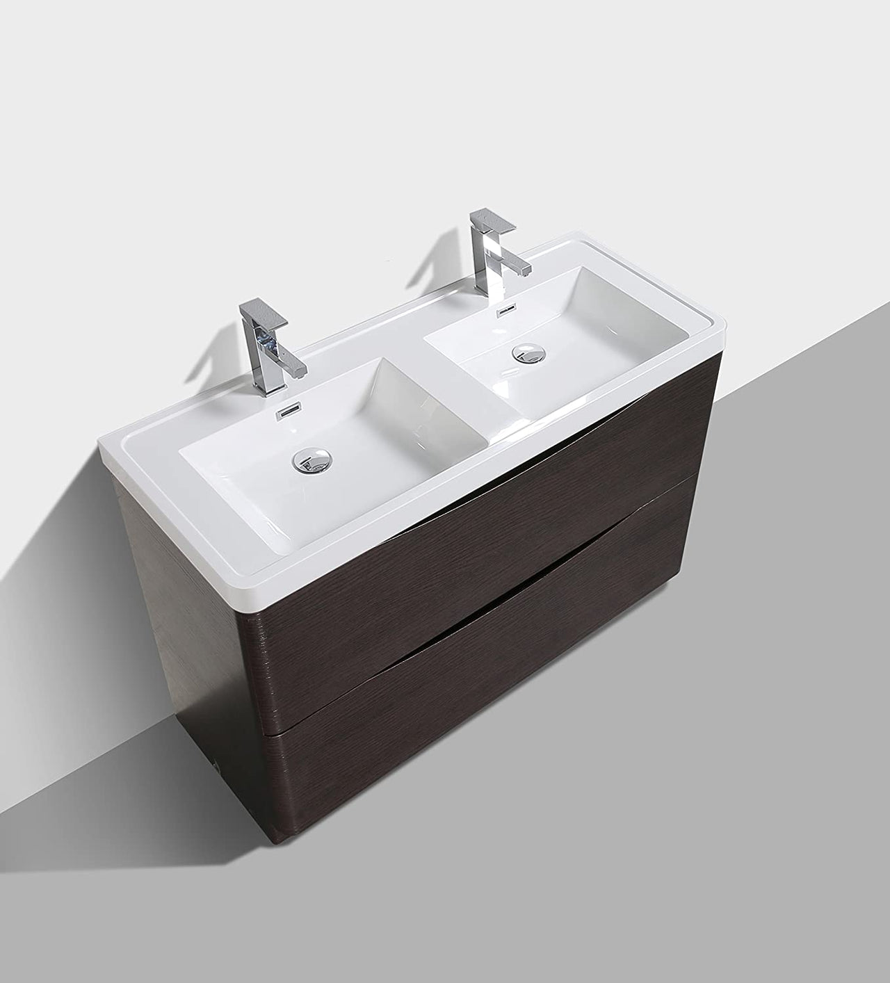 Eviva Smile 48" Chestnut Modern Bathroom Vanity Combination Bathroom Vanity Eviva 