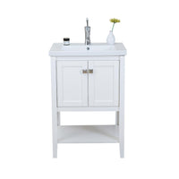 Thumbnail for Eviva Tiblisi 24″ Modern/Transitional Bathroom Vanity with White Porcelain Sink Vanity Eviva White 