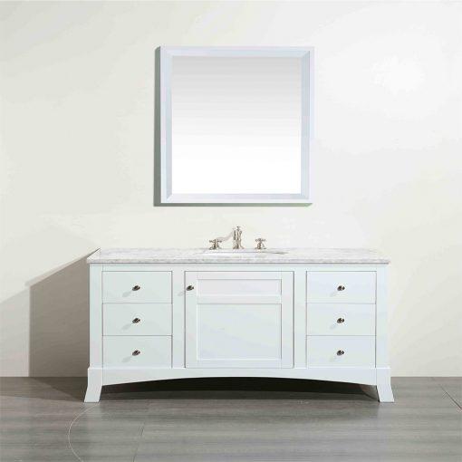 Eviva New York 42″ Bathroom Vanity w/ White Carrara Top Vanity Eviva 