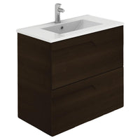 Thumbnail for Eviva Vitta 24″ Modern Bathroom Vanity with White Integrated Porcelain Sink Vanity Eviva Wenge 