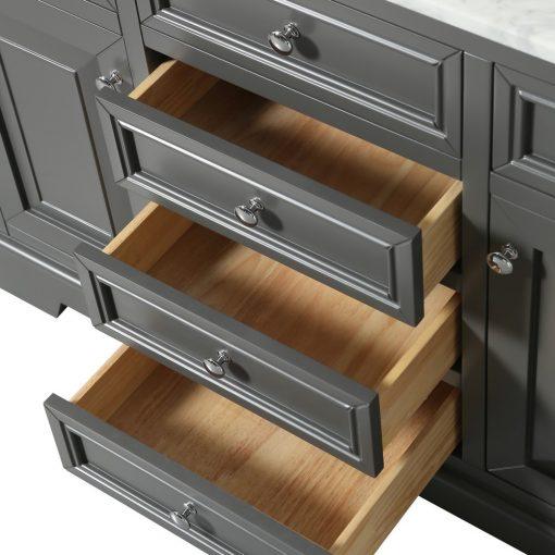 Eviva Monroe 42″ Transitional Bathroom Vanity w/ White Carrara Top Vanity Eviva 