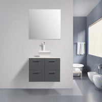Thumbnail for Eviva Luxury 40 inch bathroom vanity with Porcelain vessel sink Vanity Eviva Gray 