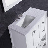 Thumbnail for Eviva Glamor 36 in. Bathroom vanity with Marble Counter-top and Undermount Porcelian Sink Vanity Eviva 