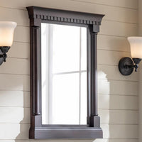Thumbnail for Eviva Preston Aged Chocolate Wall-mount Bathroom Mirror Bathroom Vanity Eviva 