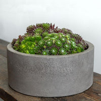 Thumbnail for Campania International Fiber Cement Geo Footed Planter - (S/2) Urn/Planter Campania International Cylinder 