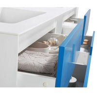 Thumbnail for Eviva Vienna 75″ White Frame Wall Mount Double Sink Bathroom Vanity w/ White Integrated Top Vanity Eviva 