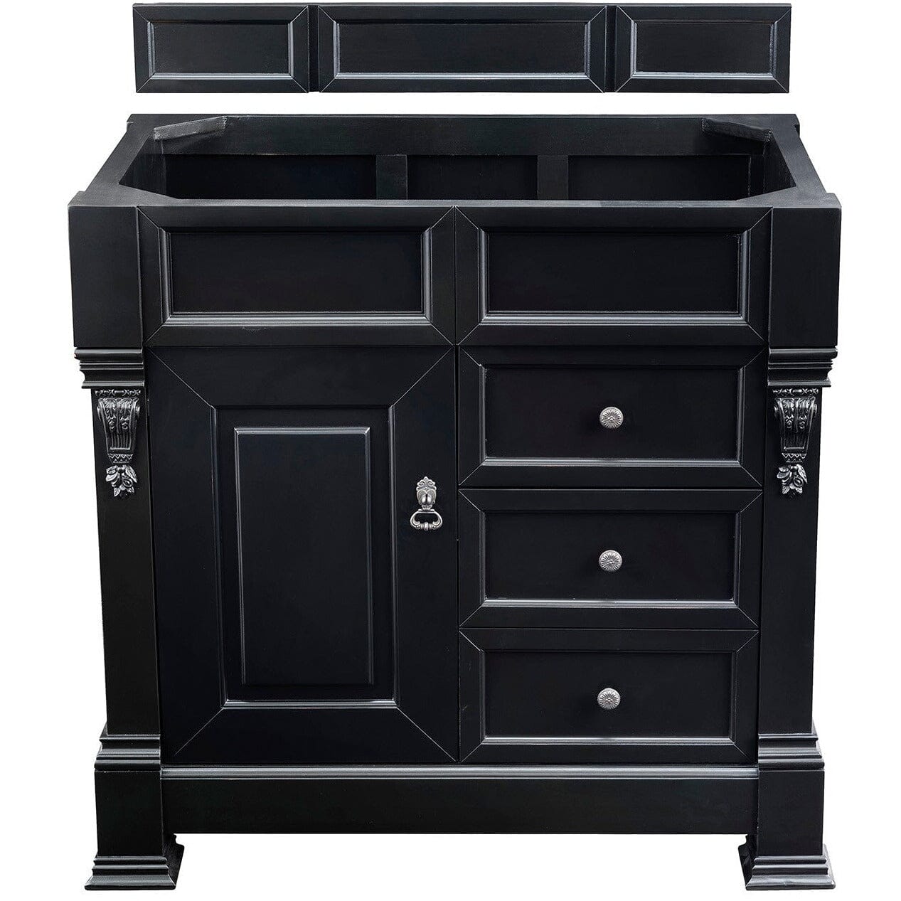 James Martin Brookfield 36" Single Vanity Vanities James Martin Antique Black Cabinet Only 